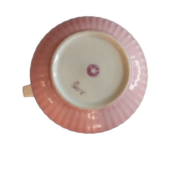 Vintage Antique Marx & Gutherz Carlsbad Pitcher Rose Buds Floral Flowers Pink - Picture 5 of 8